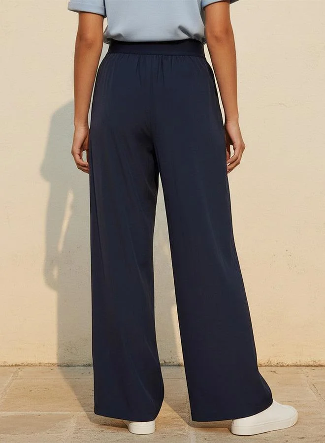 Kappa Blue Kappa 2 Way Stretch Wide Leg Pants for Women | Best Price UAE