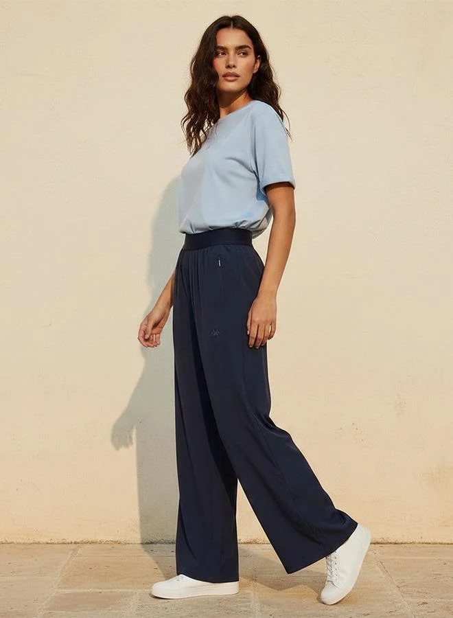 Kappa Blue Kappa 2 Way Stretch Wide Leg Pants for Women | Best Price UAE
