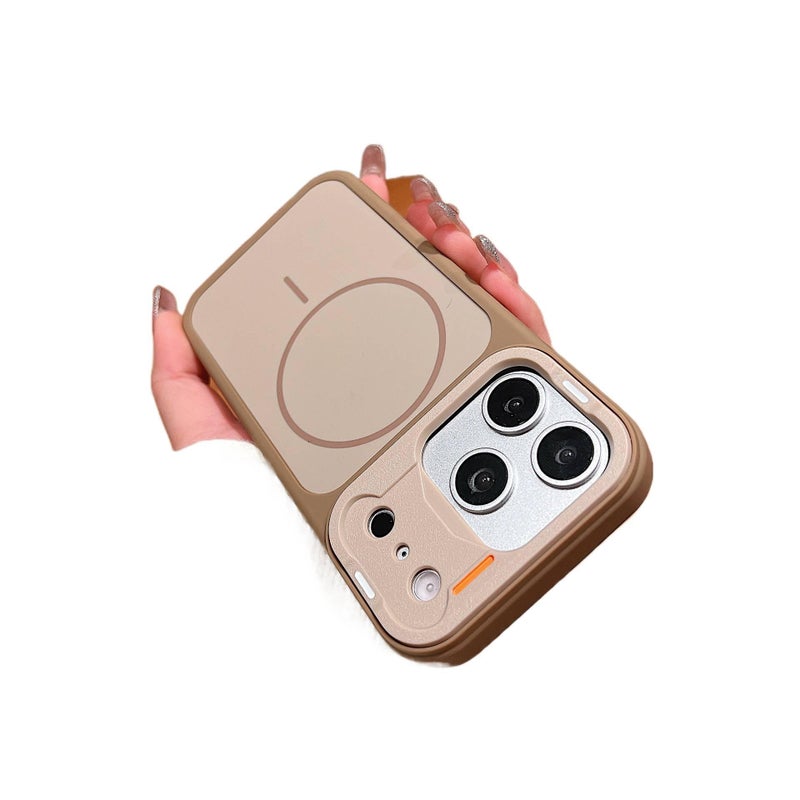 غطاء MagSafe | مقاوم للصدمات لـ iPhone 13 | مقاوم لبصمات الأصابع | Desert Gold | PC - Image 1