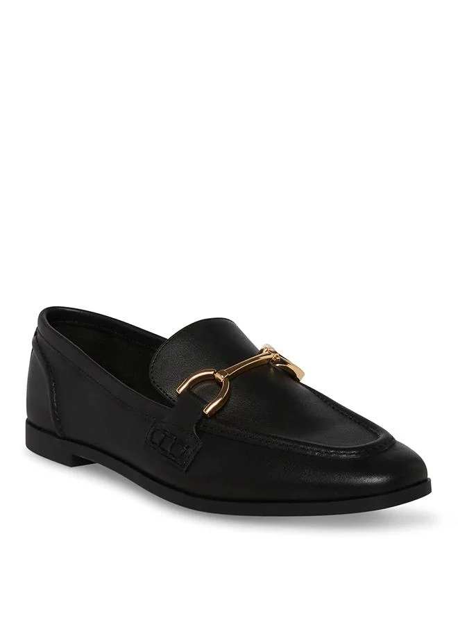 Steve Madden  Carrine Black Leather Women's Loafers for Women | Best Price UAE