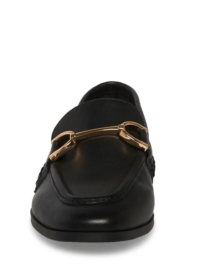 Steve Madden  Carrine Black Leather Women's Loafers for Women | Best Price UAE