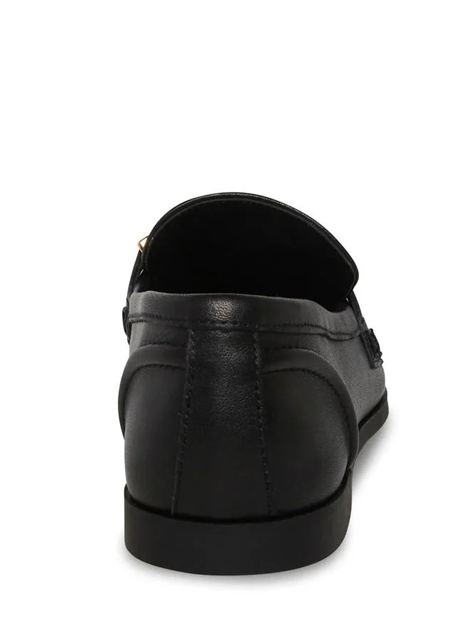 Steve Madden  Carrine Black Leather Women's Loafers for Women | Best Price UAE