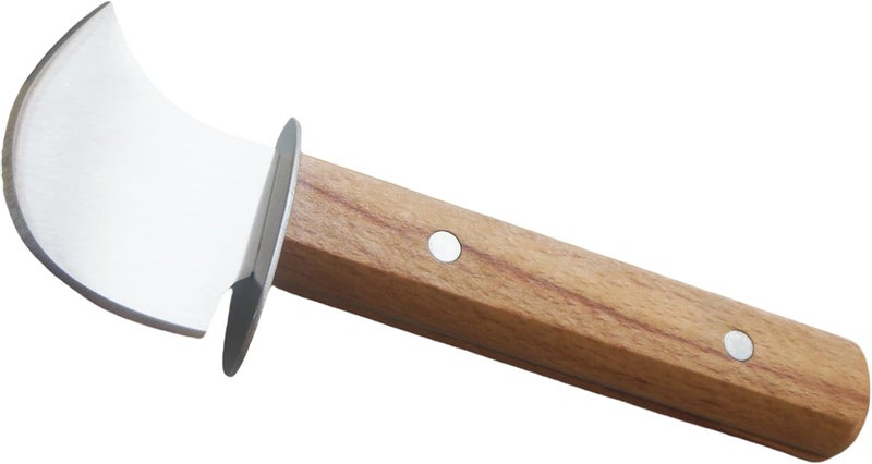 HSHQING Steak Rocking Knife with Anti-Slip Handle for One-Handed User, Super Sharp Rocker Ulu Knife for Limited Strength Hand Arthritis, Elderly or Pet Owner - Easy Chopping & Slicing for Meat, Veggies - Image 1