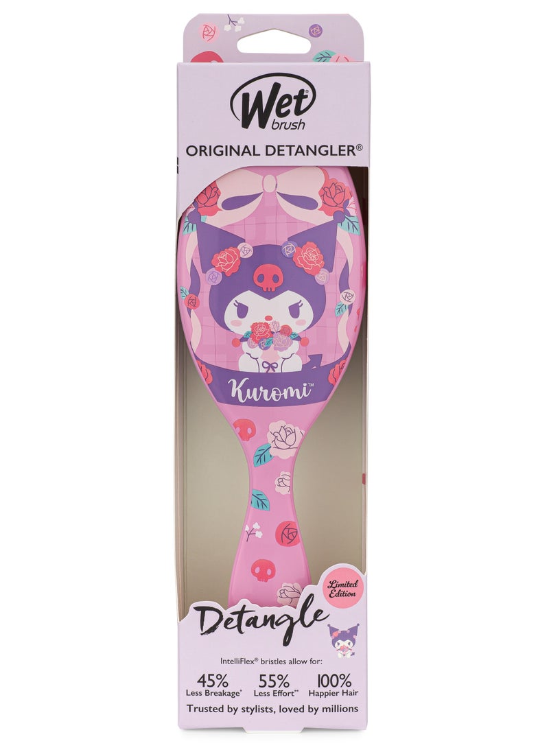Wet brush Wet Brush Hello Kitty and Friends Kuromi Detangling Hair Brush – IntelliFlex Bristles for Effortless, Pain-Free Styling – Reduces Breakage & Tangles – Ideal for Wet & Dry Hair, All Hair Types  - Image 1