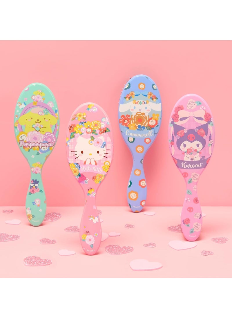 Wet brush - Wet Brush Hello Kitty and Friends Kuromi Detangling Hair Brush – IntelliFlex Bristles for Effortless, Pain-Free Styling – Reduces Breakage & Tangles – Ideal for Wet & Dry Hair, All Hair Types - Image 1