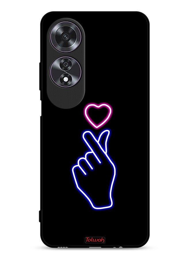 Tolwak Oppo A60 Protective Case Cover Snap Heart Art - Image 1