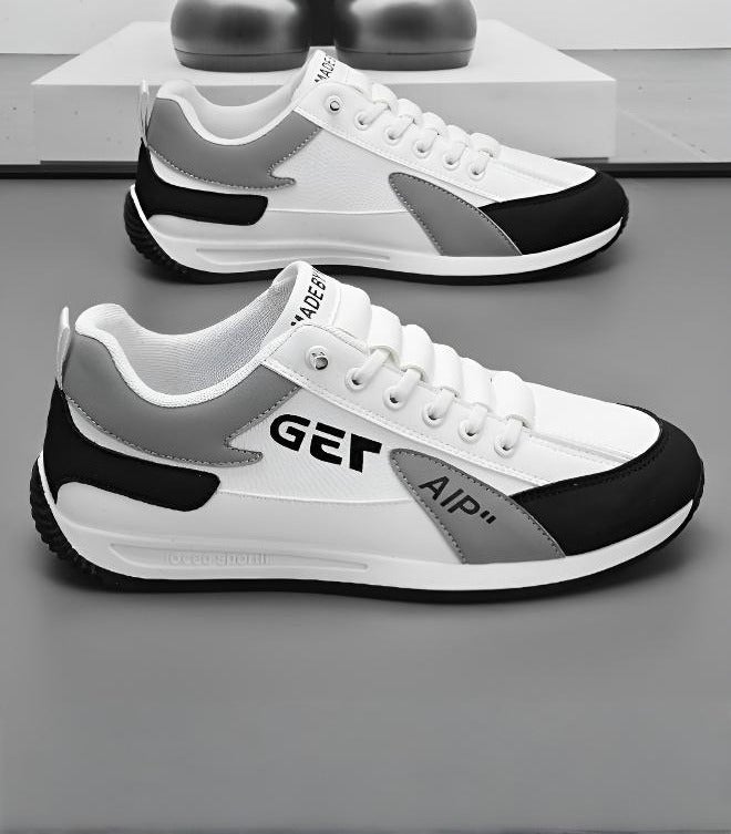 Men's Stylish Comfort Athletic Shoes, Lightweight Low-Top Casual Sneakers, Durable Thick Sole for Outdoor & Daily Wear - Image 1