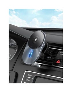 ROCKROSE RRWC14 GT 15W Magnetic Air Vent Wireless Charger with – Metal  - Image 2