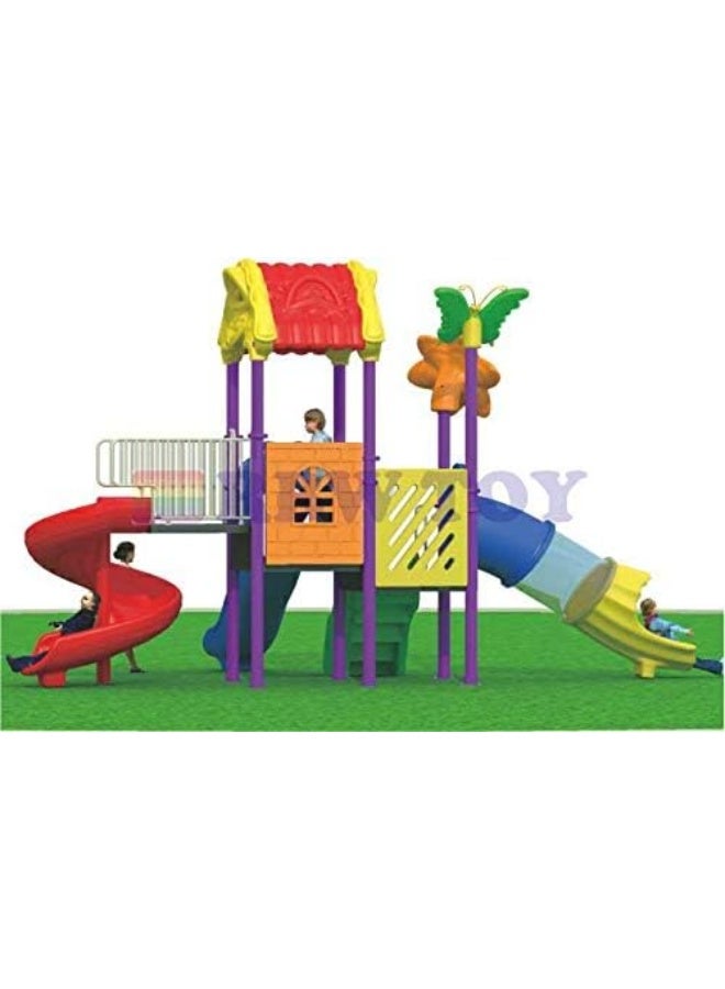 Rainbow Toys RBWTOY Outdoor Children Playground Set Garden Climbing frame Swing Slide 6.3 * 3.3 * 3.6 Meter RW-11029 - Image 2