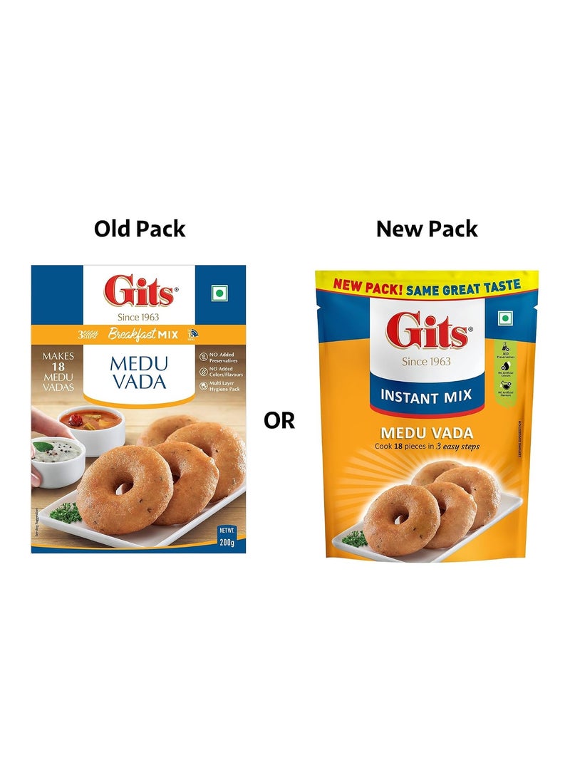 Gits Medu Vada Instant Mix, Makes 18, Pure Veg, 200g - Image 3