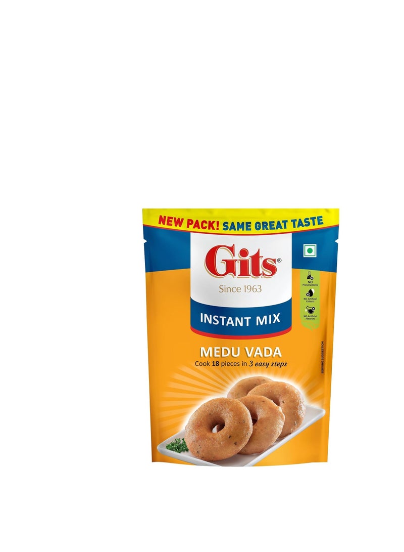 Gits Medu Vada Instant Mix, Makes 18, Pure Veg, 200g - Image 2