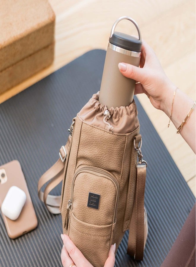 Petunia Pickle Bottom - Viva Cross-Body - Water Bottle Holder - Pockets Perfect For Your Keys, Wallet and Other Essentials - Mink - Image 4