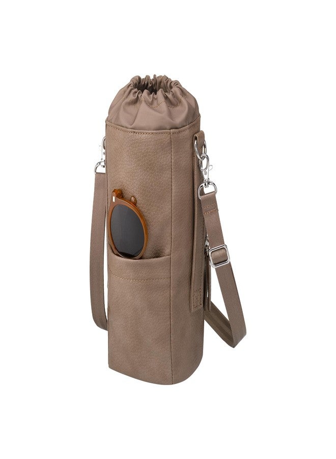 Petunia Pickle Bottom - Viva Cross-Body - Water Bottle Holder - Pockets Perfect For Your Keys, Wallet and Other Essentials - Mink - Image 3