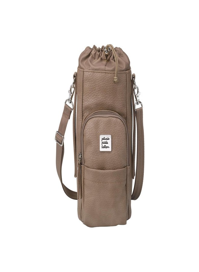 Petunia Pickle Bottom - Viva Cross-Body - Water Bottle Holder - Pockets Perfect For Your Keys, Wallet and Other Essentials - Mink - Image 1
