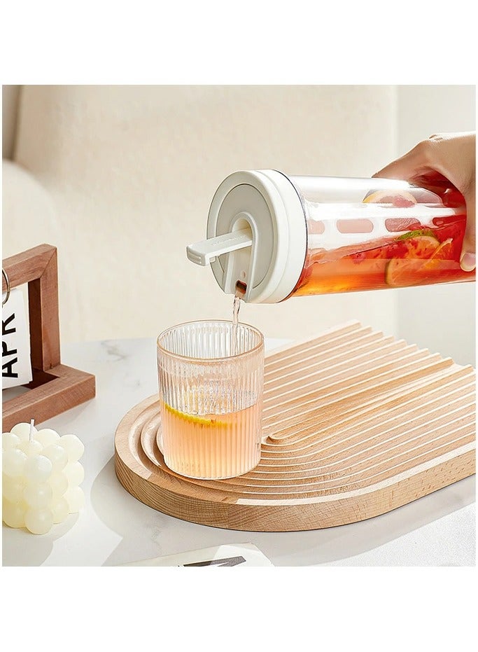 34oz Cold Brew Coffee Maker with Mesh Filter,Portable Cold Brew Cup for Tea Coffee (White) - Image 2