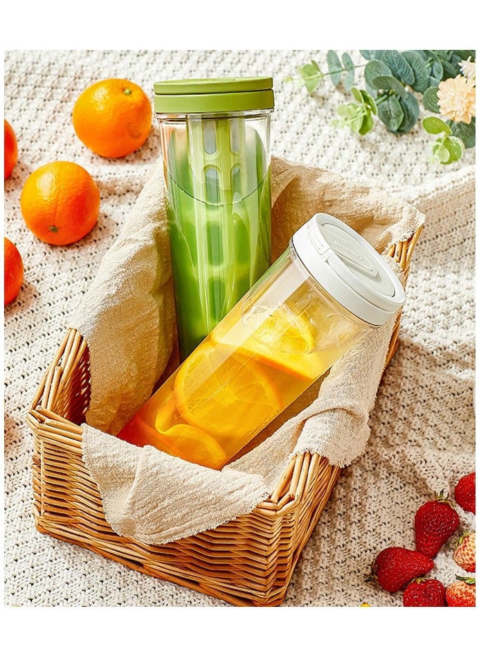 34oz Cold Brew Coffee Maker with Mesh Filter,Portable Cold Brew Cup for Tea Coffee (White) - Image 4