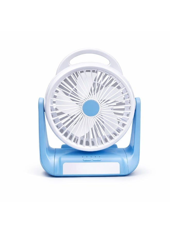 Rock Light Rechargeable Portable Fan with LED Light 3000mAh - Image 3
