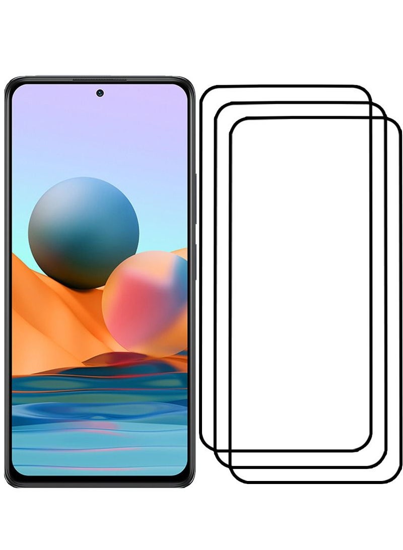 CATANES 3 Pack For Xiaomi Redmi Note 10 Pro Screen Protector Tempered Glass Full Glue Back - Image 2