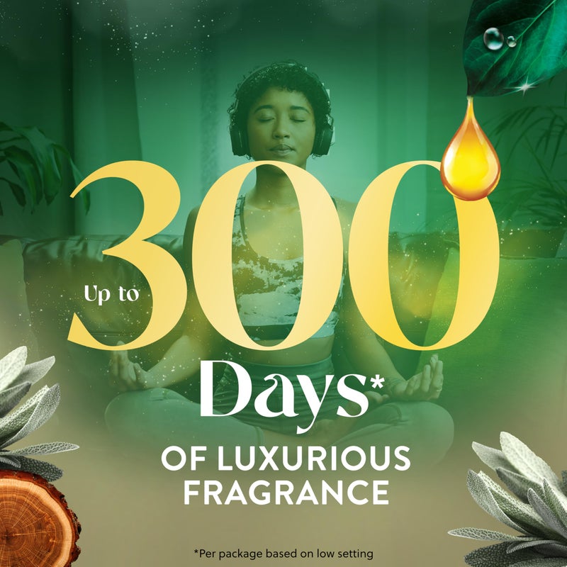 Air Wick Vibrant Plug In Scented Oil Refill,White Sage & Mahogany, 5 ct - Image 2