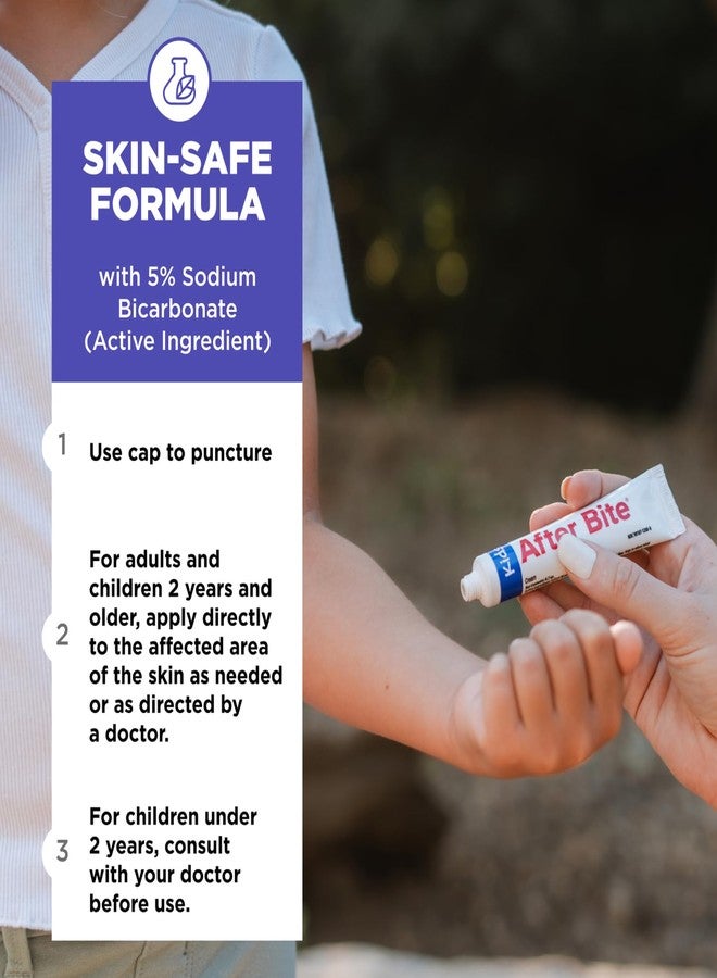 After Bite Kids - Bug Bite Itch Relief for Kids with Sodium Bicarbonate - Ideal for Mosquito Bites, Fire Ant Bites, Bees & More - Portable Cream Formula - 0.7 oz (4 Pack) - Image 3