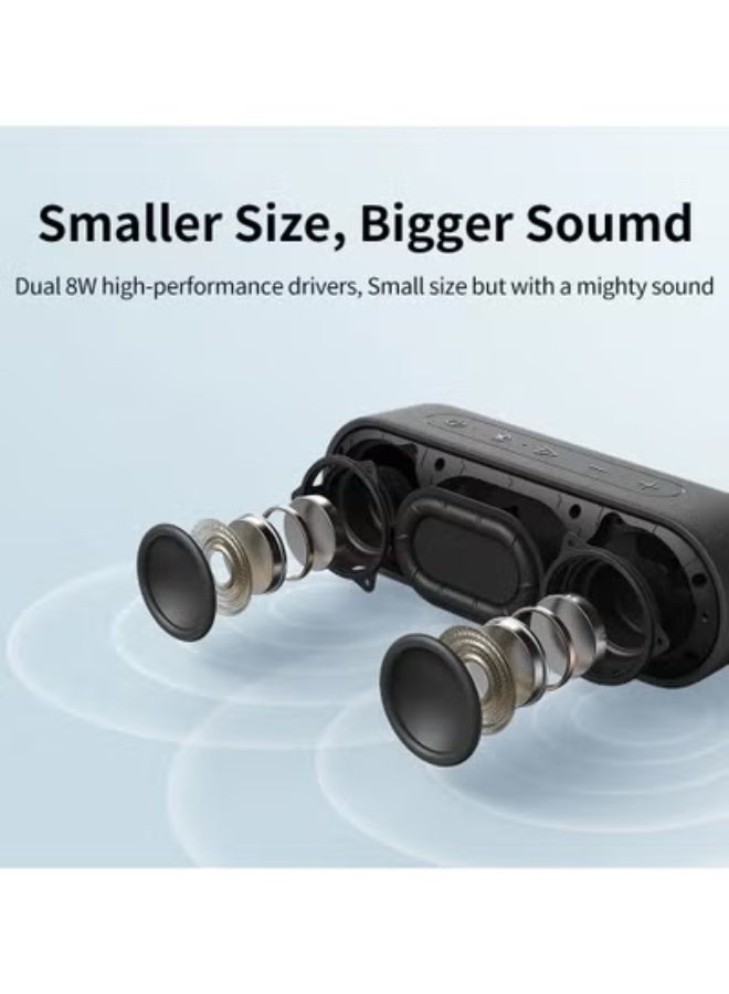 Tribit DE413 Bluetooth Speaker High-Quality Surround Sound for Home, Outdoor, and Car Universal Portable Card Audio(Blue) - Image 3