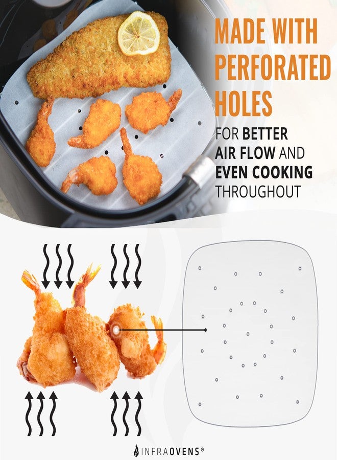 INFRAOVENS Air Fryer Parchment Paper Sheets Compatible with Philips Viva, Dash, Secura XL, Maxi-Matic Elite +More | Paper Liner Accessories for Airfryer - Image 4