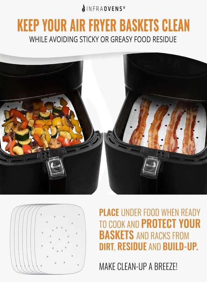 INFRAOVENS Air Fryer Parchment Paper Sheets Compatible with Philips Viva, Dash, Secura XL, Maxi-Matic Elite +More | Paper Liner Accessories for Airfryer - Image 5