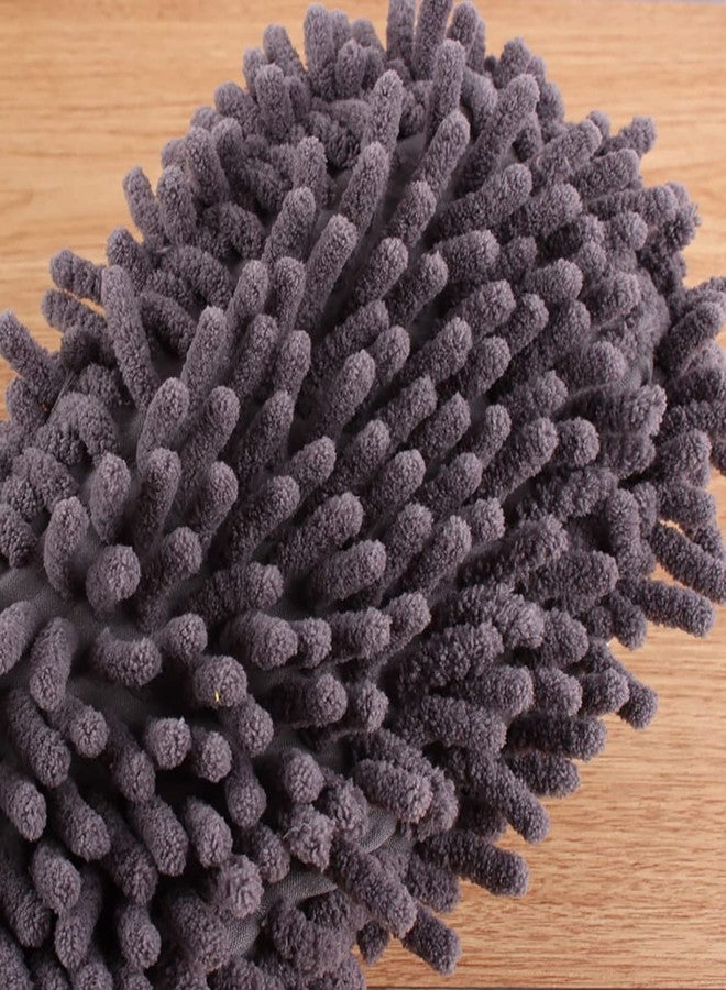Moorfowl Cat Chenille Microfiber Mopping Slippers Detachable for Women Dust Dirt Hair Mop Slippers Washable for Floor Cleaning - Image 5
