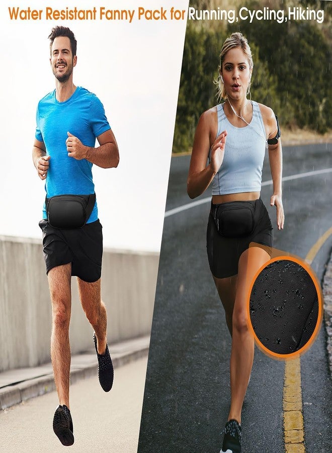 Aepigo Men’s Waist Bag with Waterproof Pocket & RFID Protection | Lightweight and Adjustable Fanny Pack Belt Pouch for Hiking, Travel & Outdoor Sports (Black) - Image 3