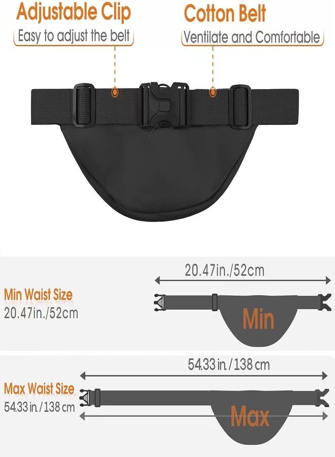Aepigo Men’s Waist Bag with Waterproof Pocket & RFID Protection | Lightweight and Adjustable Fanny Pack Belt Pouch for Hiking, Travel & Outdoor Sports (Black) - Image 5