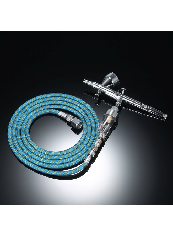 NIBEMINENT Professional Dual Action Gravity Feed Airbrush Kit Multicolour 23.50X4.50X17.50cm  - Image 4
