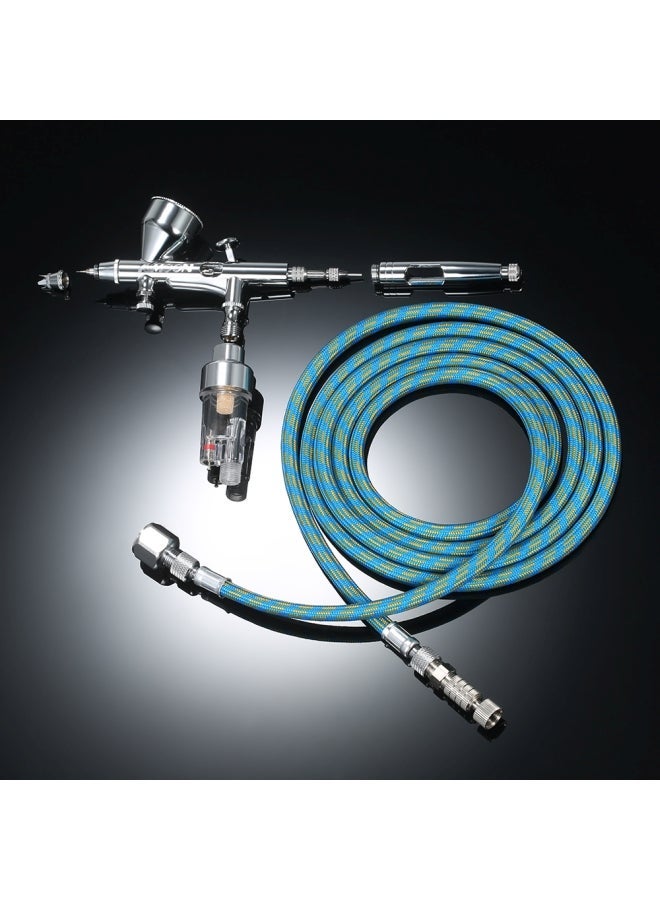 NIBEMINENT Professional Dual Action Gravity Feed Airbrush Kit Multicolour 23.50X4.50X17.50cm  - Image 3