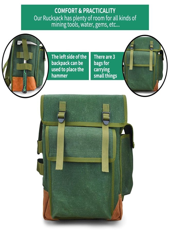 YTYLSJ 16-Piece Geological Rock Hammer Kit, Portable 32-ounce Hammer and Chisel Backpack Set, Suitable for Rock Hunting, Gold Mining,Ideal Choice for Beginners and Enthusiasts - Image 5
