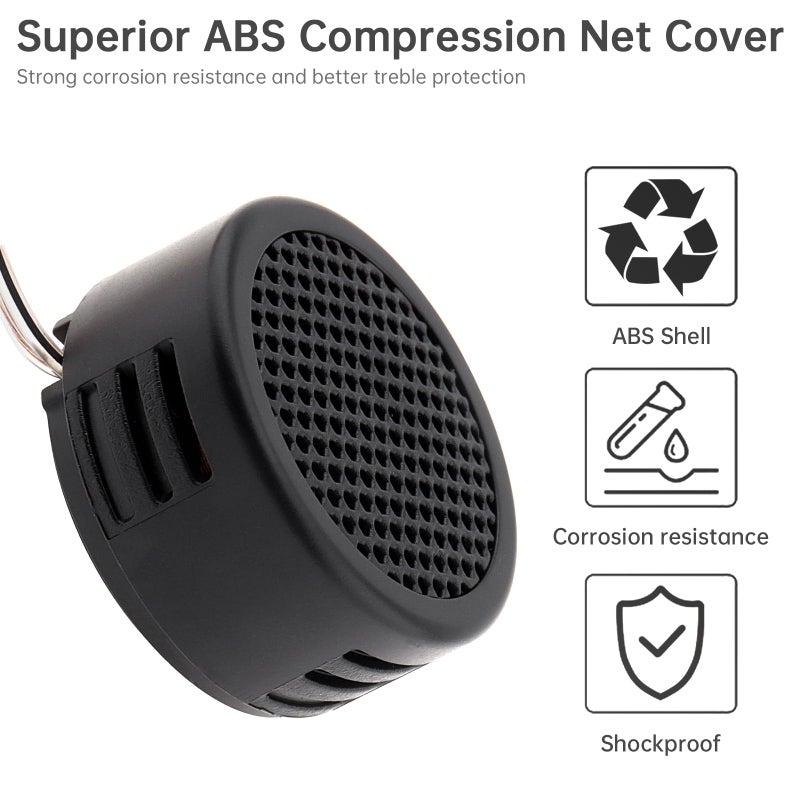DriSentri Car Tweeters, 4pcs 500W High Efficiency Mini Dome Tweeter Speakers for Car Audio System - Image 4