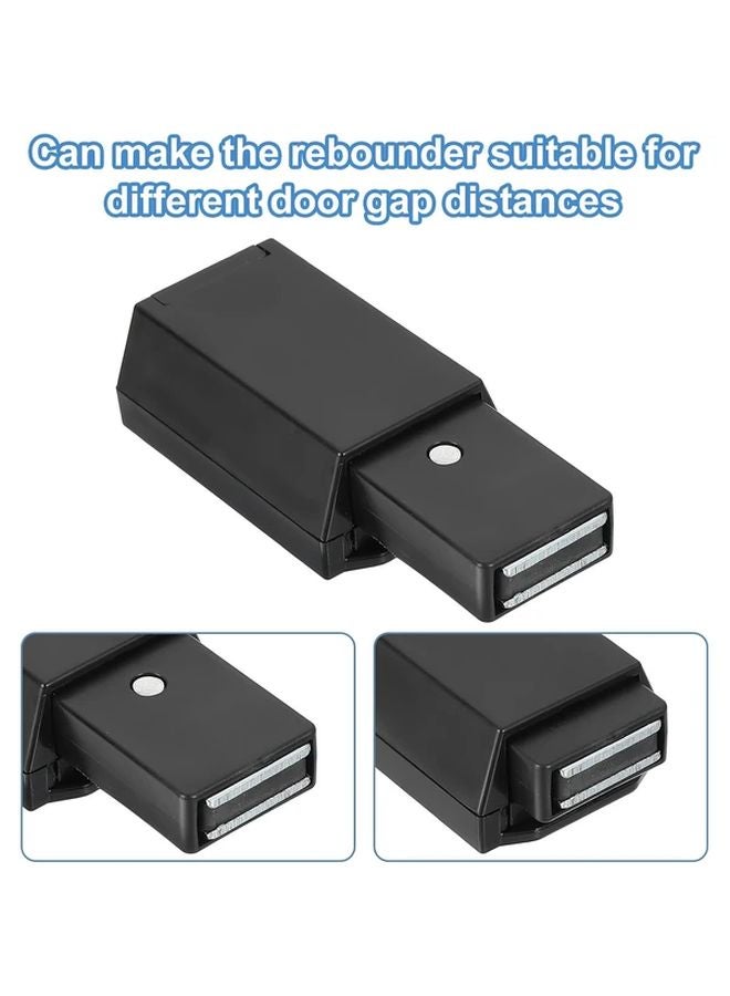 Black Zinc Alloy Push to Open Door Latch Magnetic Catch Cabinet Wardrobe Lock - Image 5