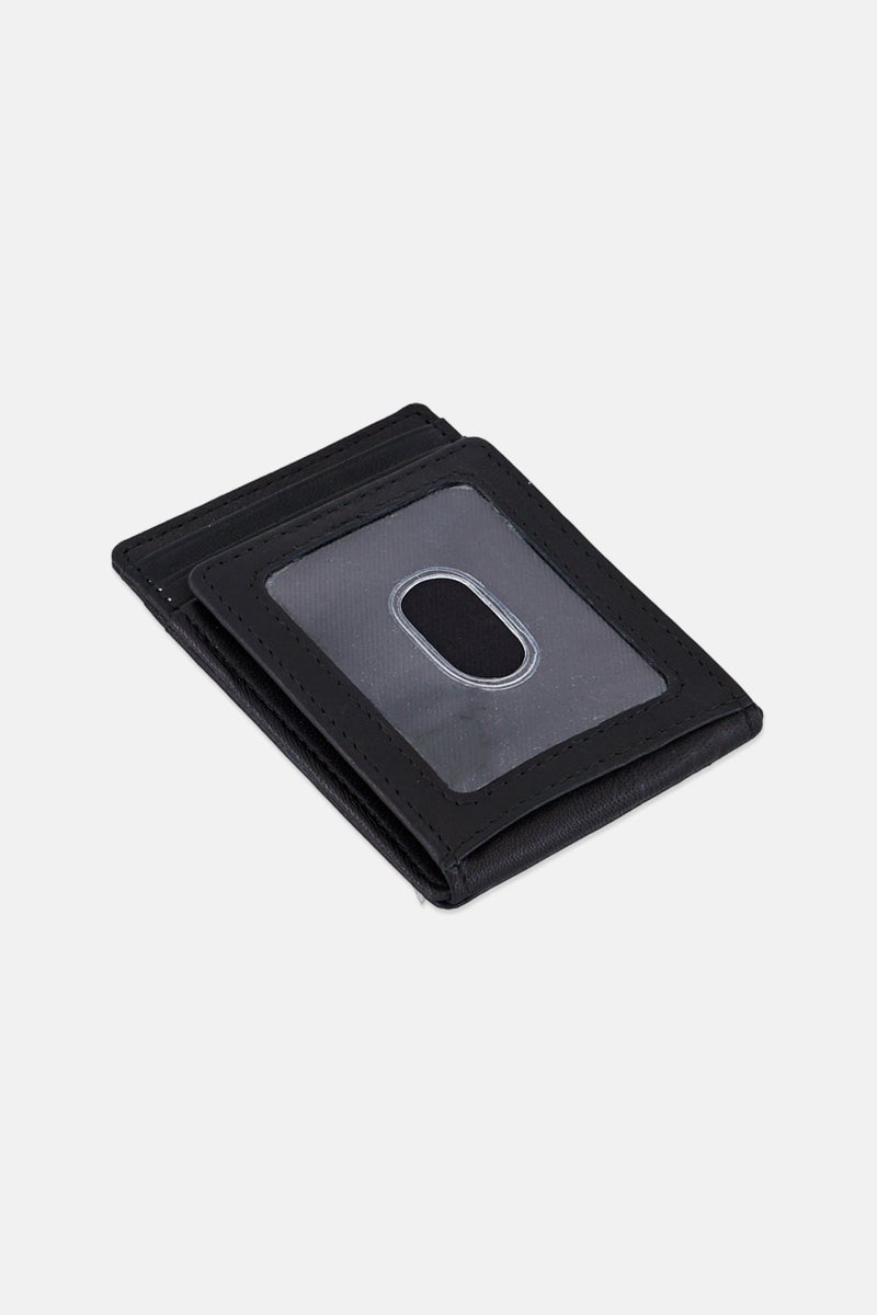 Chaps Men  Brand Logo Card Holder, Black - Image 3