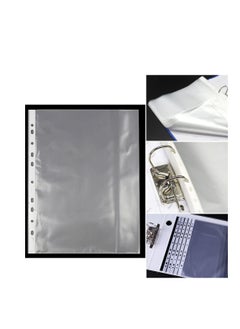 A4 Transparent file 100 Pcs Clear Plastic Folder Punched Pockets for Filing Paper & Documents (60 mic) - pzsku/ZE98A7E910AA44757035DZ/45/_/1718635281/6c74c6d0-a220-4374-a68c-4b17f77bdfbe