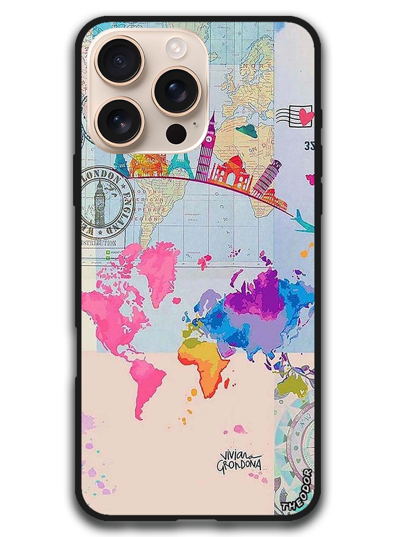 Theodor Protective Case Anti Scratch Shock Proof Bumper Cover For iPhone 16 Pro Max (6.9)-inch Travel - Image 1