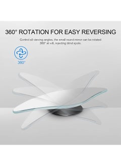 Dominy 4pcs Fan Shaped Blind Spot Mirror, 360 Degree Adjustabe HD Glass Blind Spot Mirrors, Frameless Convex Rear View Mirror, for any Car, Van, Suv and Trucks.  - Image 2