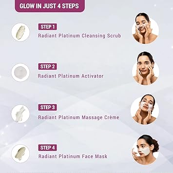 LOTUS HERBALS Lotus Herbals Radiant Platinum Facial Kit With Platinum Dust Passion Fruit 170g Multi Use  - Image 3