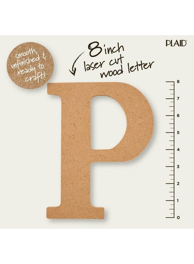 PLAID Wood Unfinished Letter 8" Wooden Surface Perfect For Diy Arts And Crafts Projects 63595 8 Inch - Image 2