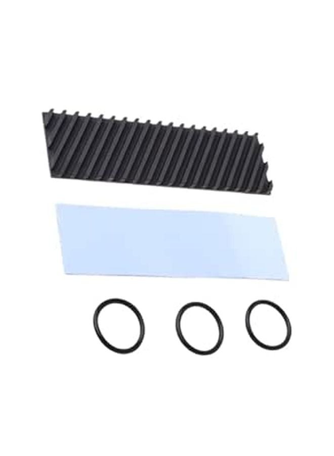 NVMe SSD Copper Heat Sink with Graphene Coating and Diagonal Cooler Fin for Enhanced Heat Dissipation - Image 1