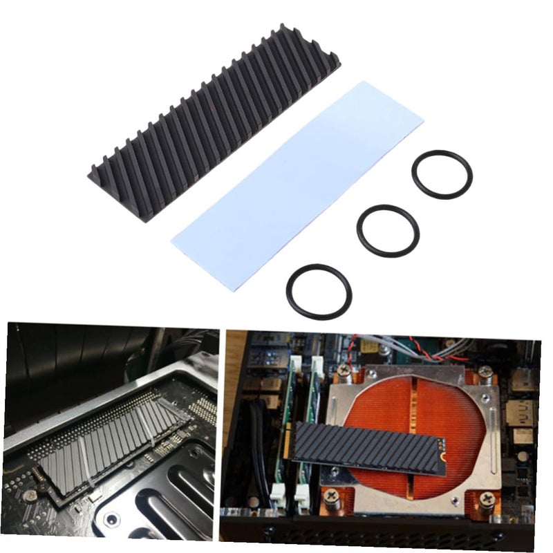 NVMe SSD Copper Heat Sink with Graphene Coating and Diagonal Cooler Fin for Enhanced Heat Dissipation - Image 5