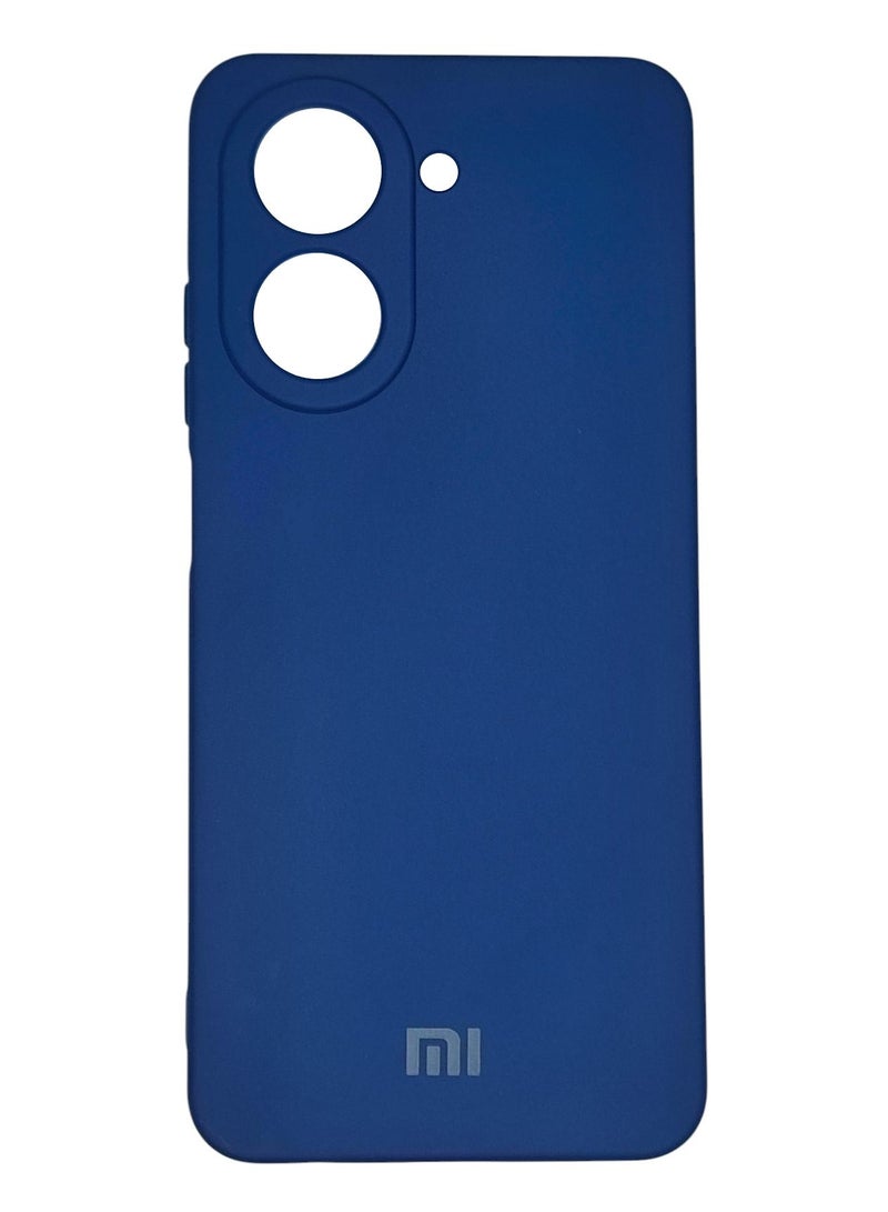 Xiaomi Redmi A5 Silicone Case Cover With Camera Protection - Dark Blue