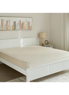 Home Box Essential Solid Cotton King Fitted Sheet 210 x 36 x 180 cm  - Image 1
