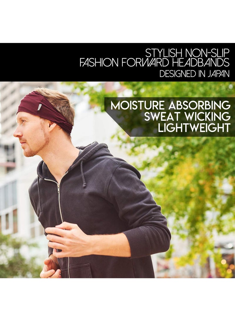 Y&D 4 Piece Sports Sweat Absorbent Running Fitness Headband  - Image 3