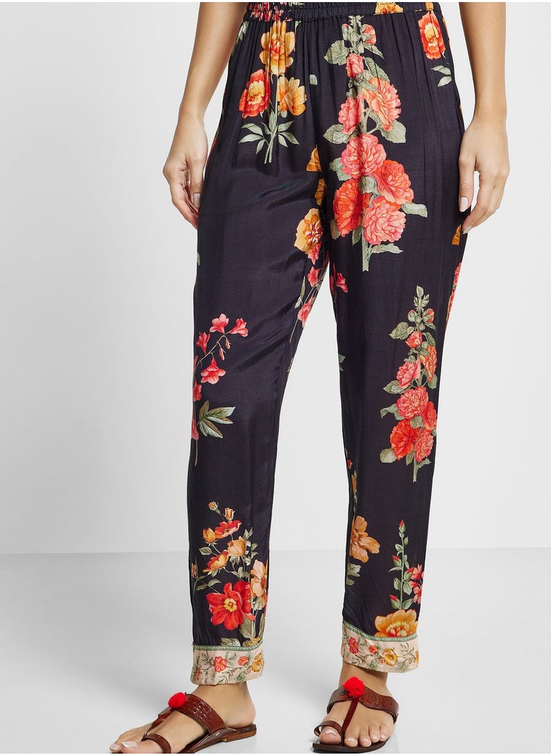 kolaba - Floral Printed Straight Fit Co-ord Set - Image 1