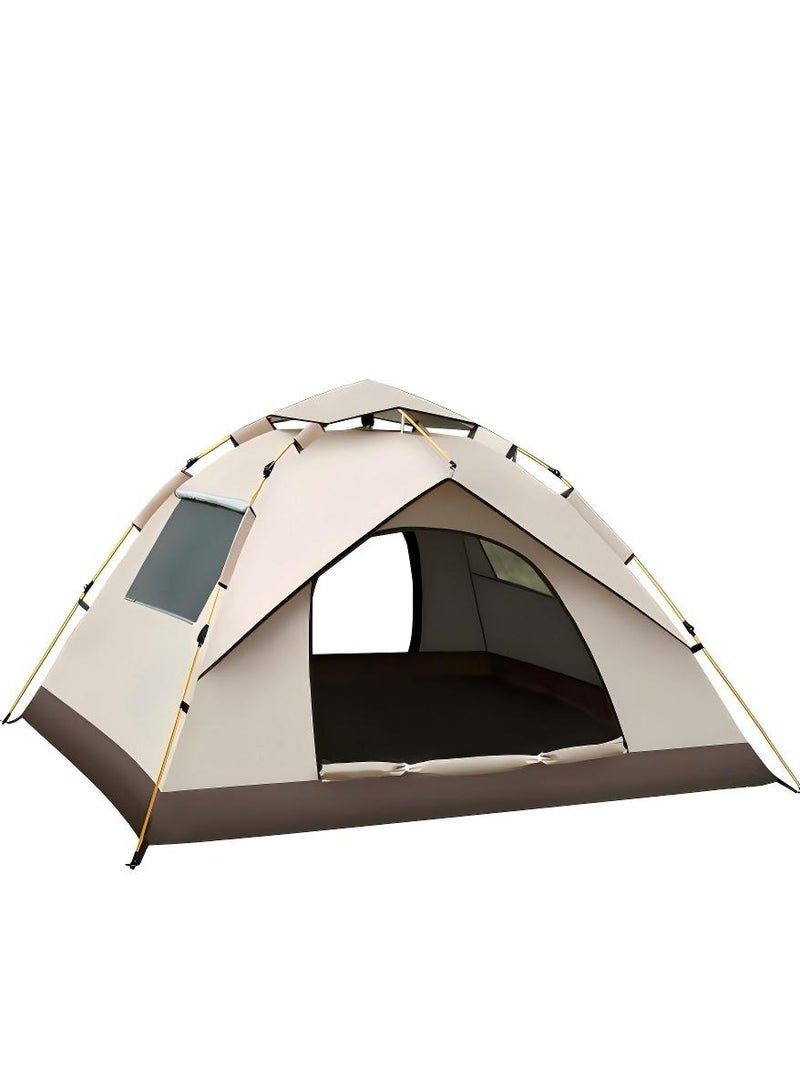 Excellent Outdoor Camping Fully Automatic Waterproof Sunscreen Quick-Opening Tent, Camping Anti-Mosquito Portable Tent 200*200*135CM Suitable For 3-4 People - Image 1