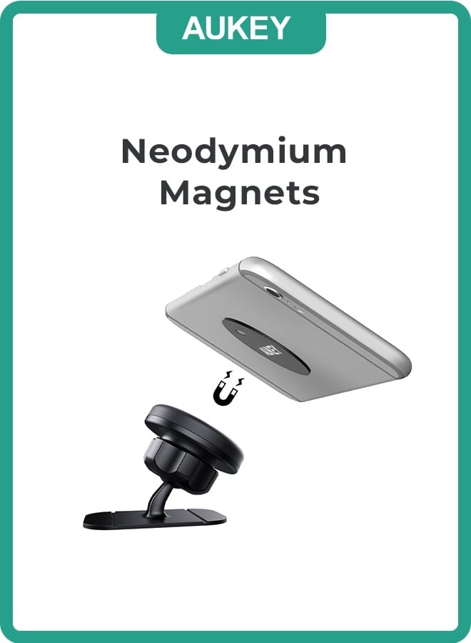 أوكي حامل هاتف مغناطيسي للسيارة C13 أسود - Image 4