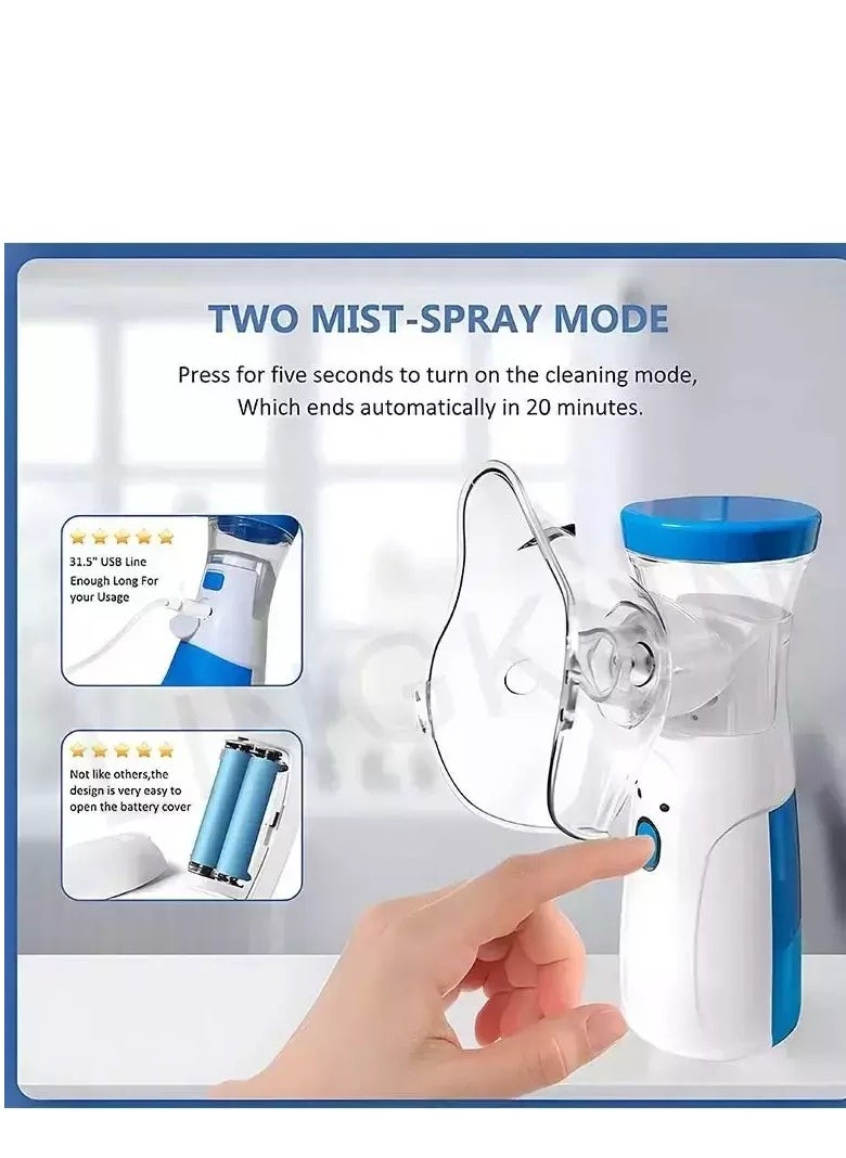 Generic - USB Rechargeable Nebulizer Machine with Adjustable Mask - Image 1